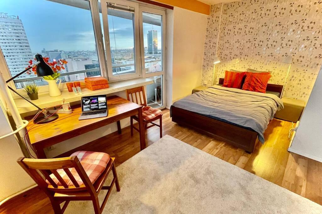 Apartamento Orange Metro Fast Wifi 1Gbs Big Tv Hbo Appletv Varsovia Exterior foto